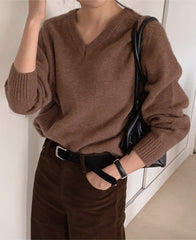 Brown Longsleeve Knit Sweater