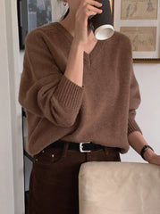 Brown Longsleeve Knit Sweater