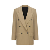 Khaki Oversized Tailored Blazer