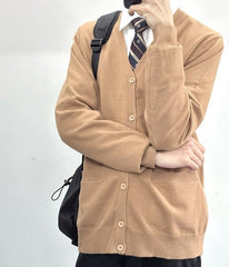 Brown V-Neck Cozy Cardigan