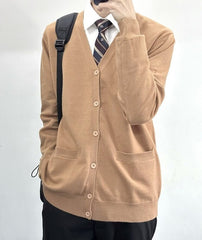 Brown V-Neck Cozy Cardigan