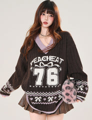 Campus Style Fair Isle Sweater