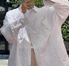Casual Highend Pleated Shirt Jacket
