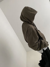 Casual Japanese Style Hooded Bomber Jacket