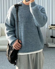 Casual Knit Pullover Sweater Cozy Autumn Style