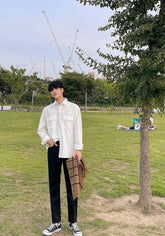 Casual Loose Fit Long Sleeve Shirt