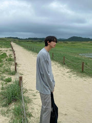 Casual Loose Fit Long Sleeve Tee