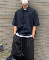 Casual Loose Fit Short Sleeve Shirt