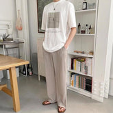 Casual Loose Ice Silk Trousers