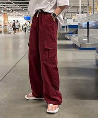 Casual Loose Straight Workwear Trousers