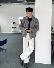 Casual Loose Zipup Jacket