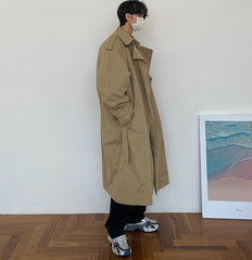 Casual Military Green Trench Coat