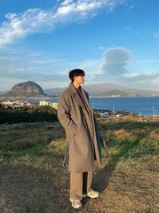 Casual Overcoat With Thickened Fabric