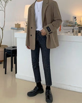Casual Relaxed Fit Blazer Korean Style