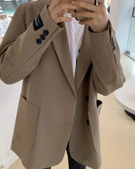 Casual Relaxed Fit Blazer Korean Style