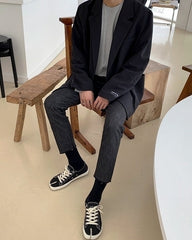 Casual Relaxed Fit Blazer Korean Style