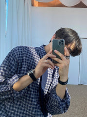 Casual Striped Plaid Shirt Collection