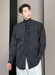 Black Ruffled Vampire Shirt