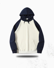 White And Blue Oversized Hoodie