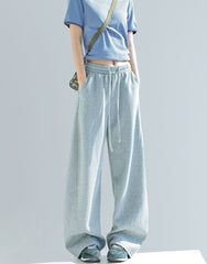 Chant Curved Wide Leg Relaxed Sweatpants