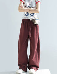 Chant Curved Wide Leg Relaxed Sweatpants