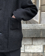 Chic Fleece Lined Puffer Jacket Warm Winter Coat