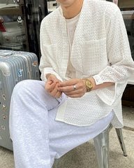 Chic Loose Design Cardigan Shirt