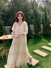 Chic Romantic French Style Summer Dress
