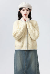 Chunky Knit Cable Cardigan Sweater