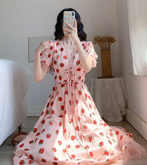 Pink Strawberry Dress