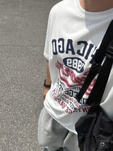 Classic Letter Print Relaxed Fit T Shirt