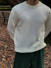 Classic Pullover Sweater Warm Knitwear