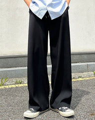 Classic Relaxed Fit Straight Leg Casual Trousers