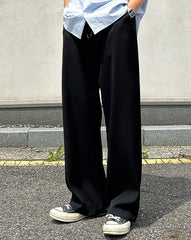 Classic Relaxed Fit Straight Leg Casual Trousers