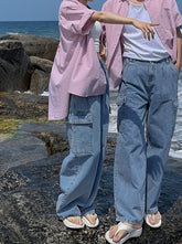 Cleanfit Comfy Wideleg Denim Pants