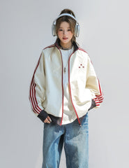 Club Style Patchwork Track Jacket