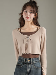 Two-Piece Knit Sweater Set