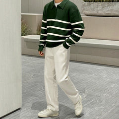 Colorblock Knit Pullover Sweater Casual Top