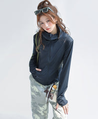 Cooling Lightweight Upf Jacket With Sun Protection