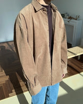 Corduroy Casual Loose Fit Shirt Jacket