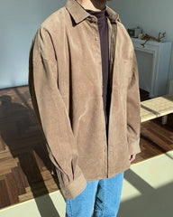 Corduroy Casual Loose Fit Shirt Jacket
