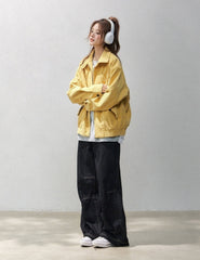 Corduroy Casual Utility Jacket Chic Relaxed Fit