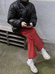 Corduroy Relaxed Fit Casual Trousers