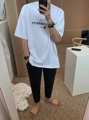 Letter Print Loose T-Shirt