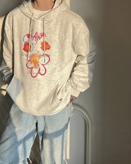 Printed Hoodie Jacket
