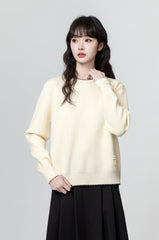 Cozy Beige Knit Sweater