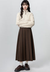 Cozy Cable Knit Turtleneck Sweater Pullover