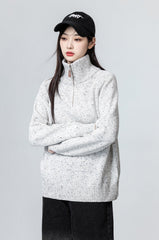 Cozy High Neck Knit Sweater