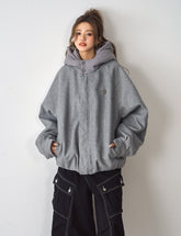 Cozy Hooded Blend Quilted Jacket