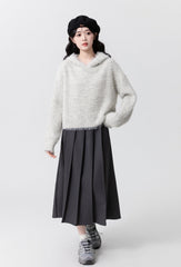 Cozy Knit Fleece Hoodie Sweater
